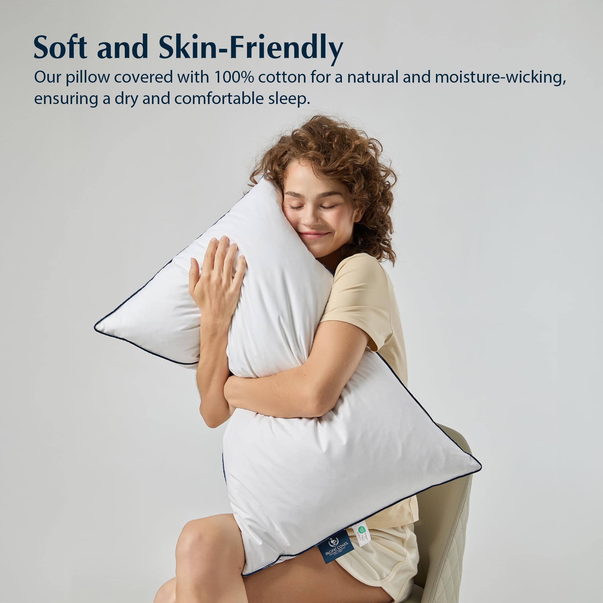 Pacific Coast bed pillow supportive-loft for back and side sleepers