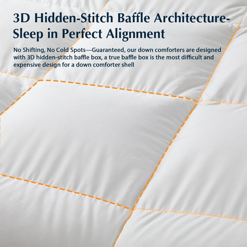 Pacific Coast goose down fiber comforter with RDS and OEKO-TEX certifications for responsible comfort