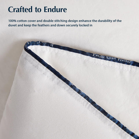 Pacific Coast comforter king certified-fill loft and quality indicators