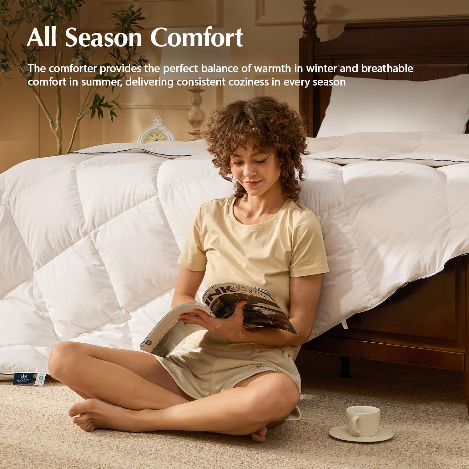 Pacific Coast comforter king duvet cover fit demonstration