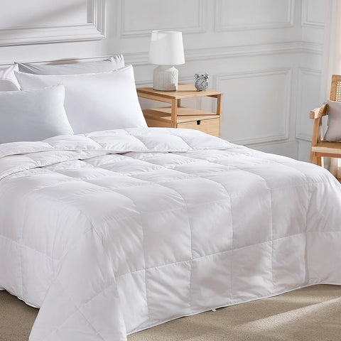 Pacific Coast lightweight goose down fiber comforter in king size for breathable warmth