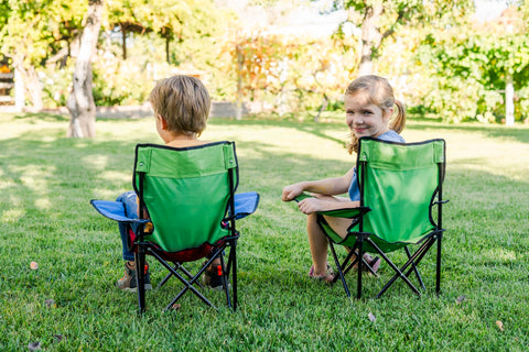 Heavy-duty steel frame of Pacific Play Tents chair.