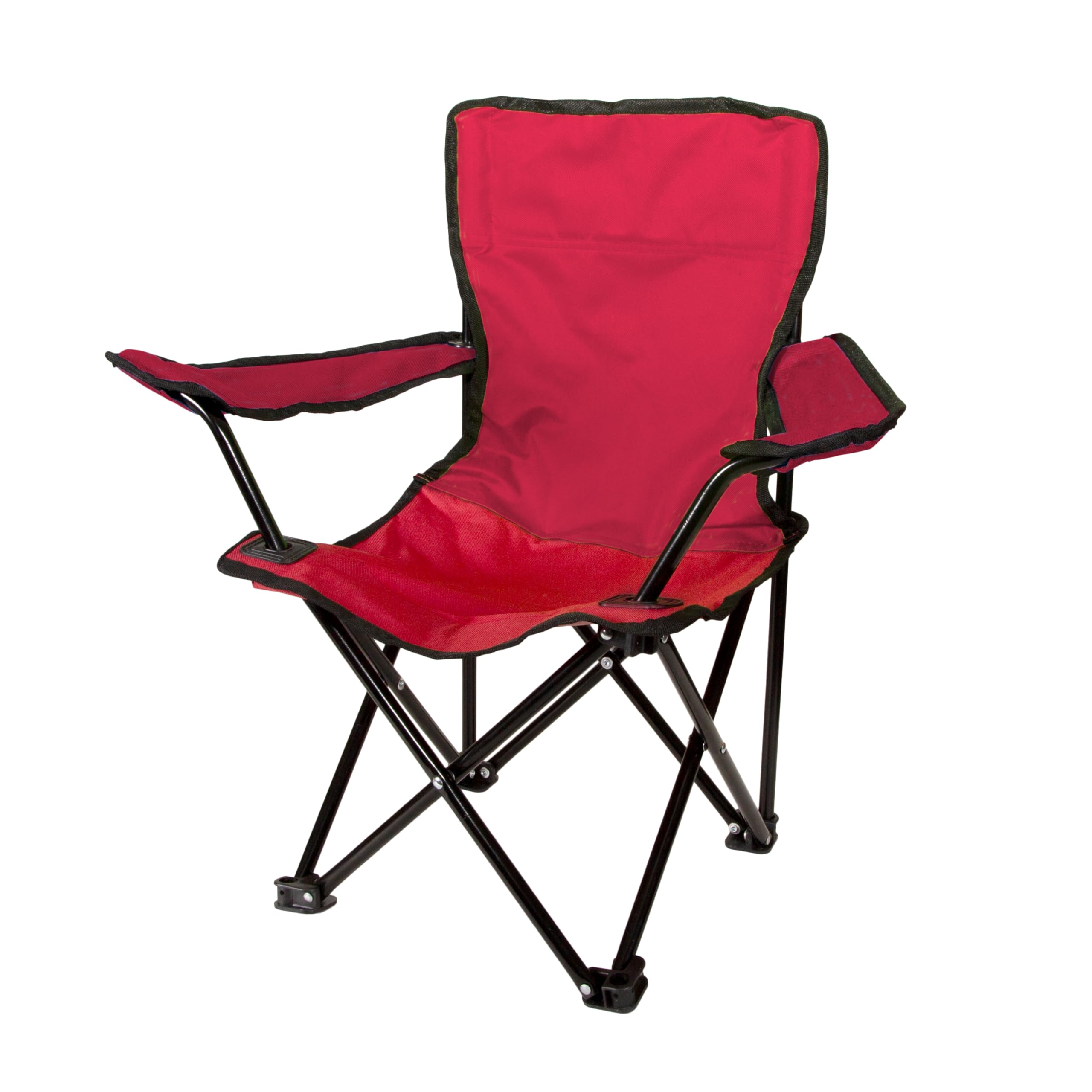 Pacific Play Tents Ruby Red chair safety lock feature showing kid-safe folding design.