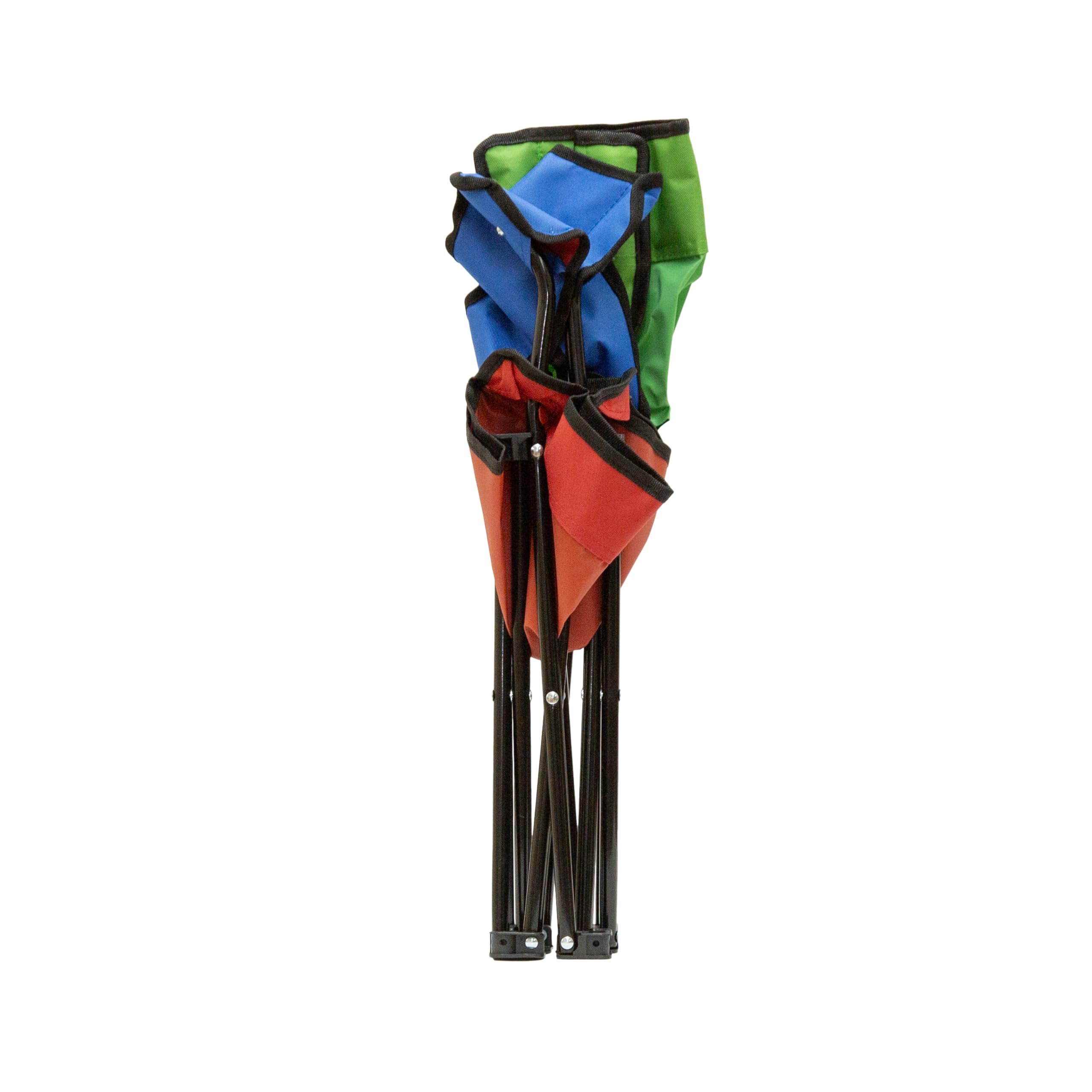 Vibrant primary color Pacific Play Tents chair in use.