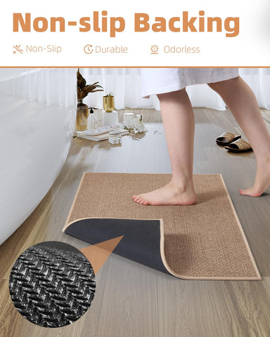 PADOOR machine washable bath mat stays clean after repeated washes.
