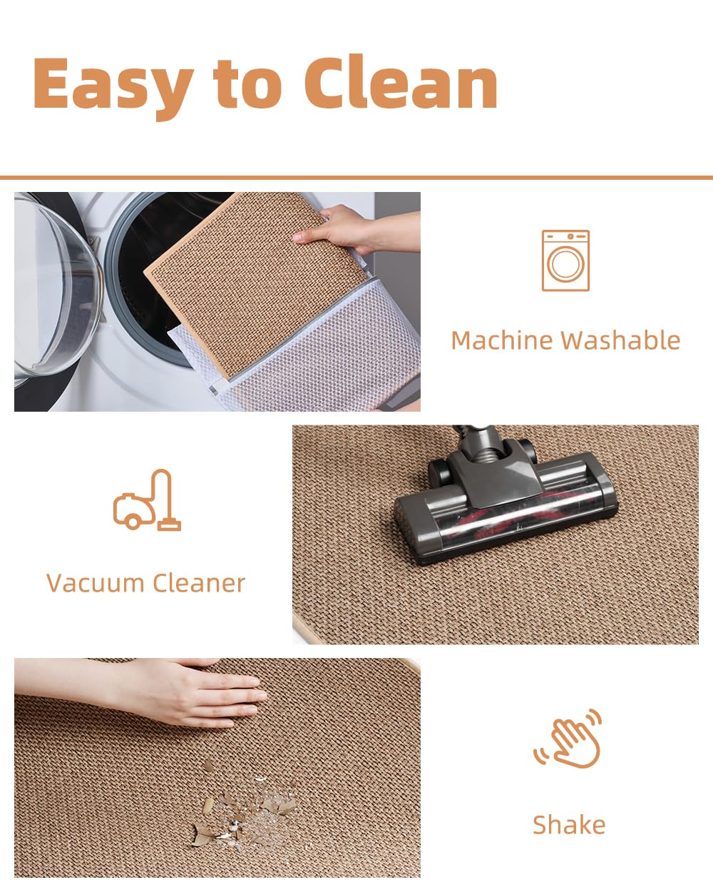 PADOOR quick-dry bath rug helps bathrooms feel fresh and cozy.