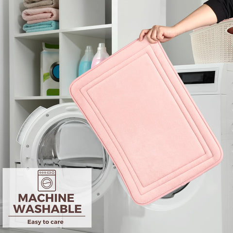 PAGGED machine-washable bath rug for easy cleaning