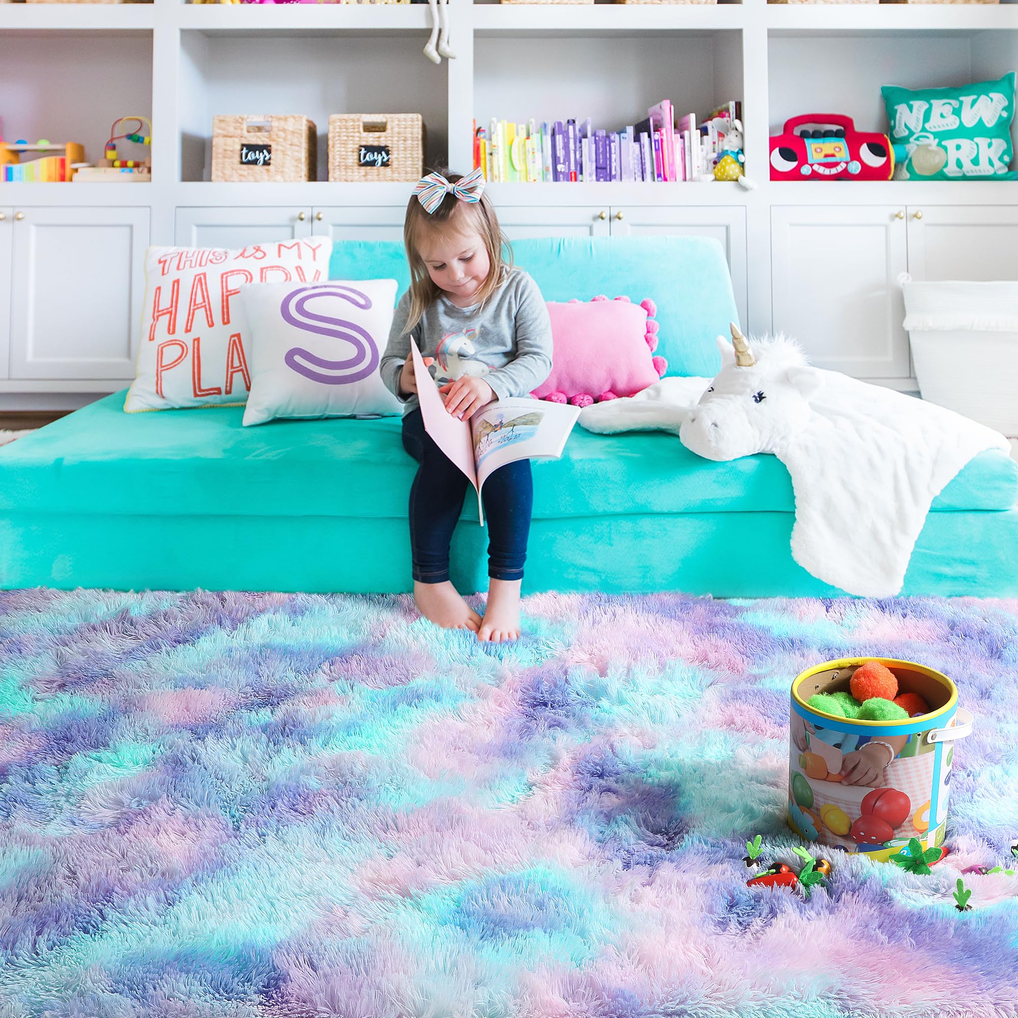 PAGISOFE Easy cleaning tips to keep the rug fresh.