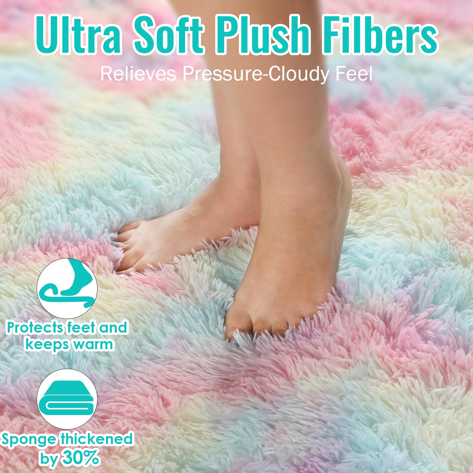 PAGISOFE easy cleaning tips to keep the rug fresh.