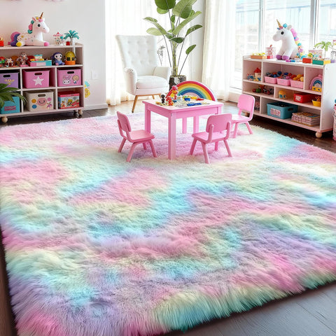 PAGISOFE kawaii princess rug adds soft charm to reading corners.