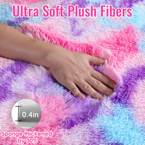 PAGISOFE ultra-soft rug close-up pile shows inviting texture