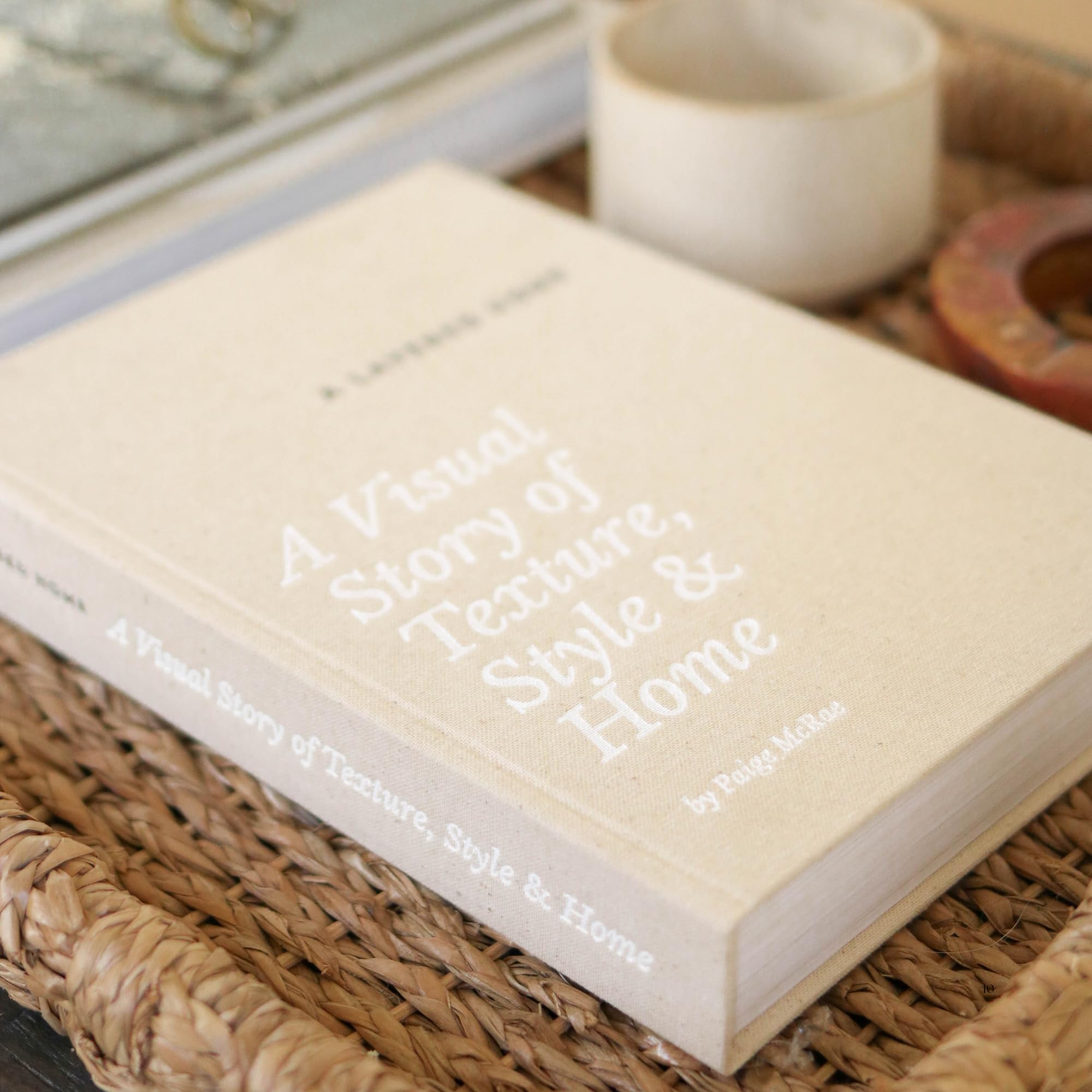 Paige McRae Decorative Books bookshelf styling with realistic detail.