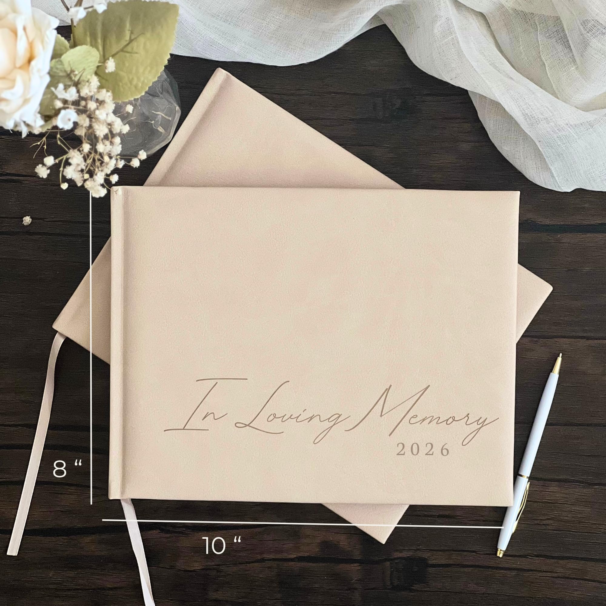 Paige McRae guest book year option highlight personalized memorial tributes.
