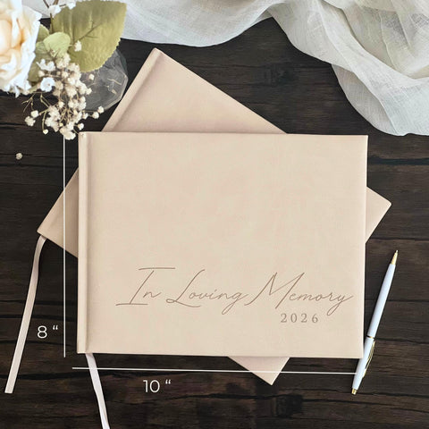 Paige McRae guest book year option highlight personalized memorial tributes.