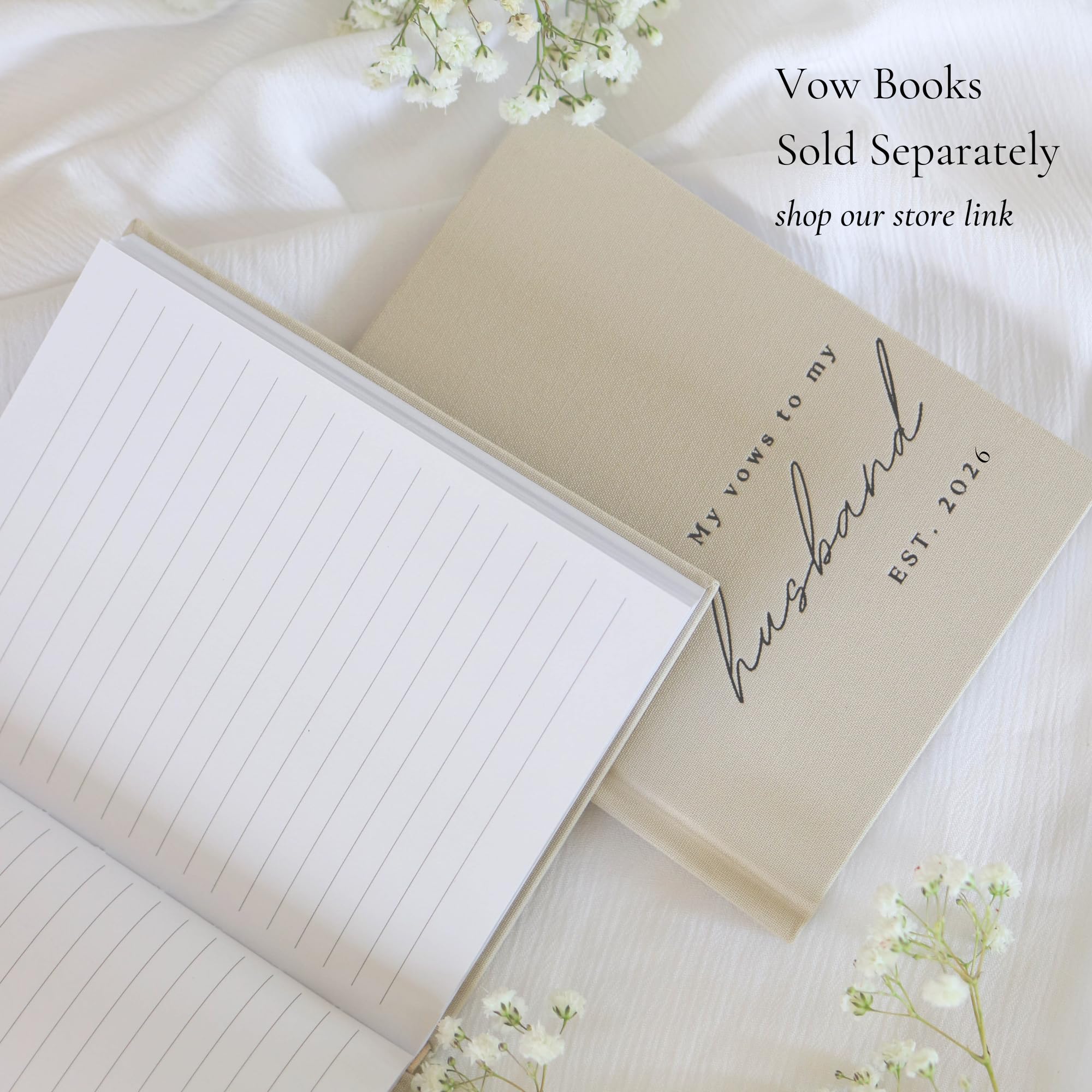 Paige McRae guest book on table showcases versatile decor for various events.