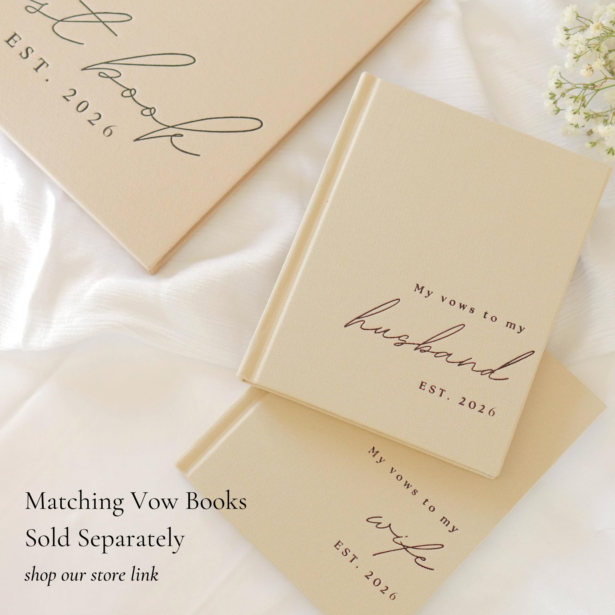 Paige McRae personalized year 2026 on wedding guest book