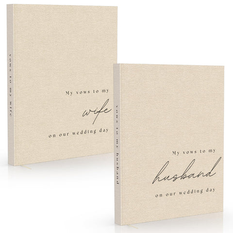 Paige McRae His and Hers vow books cover closeup ideal for ceremony photos