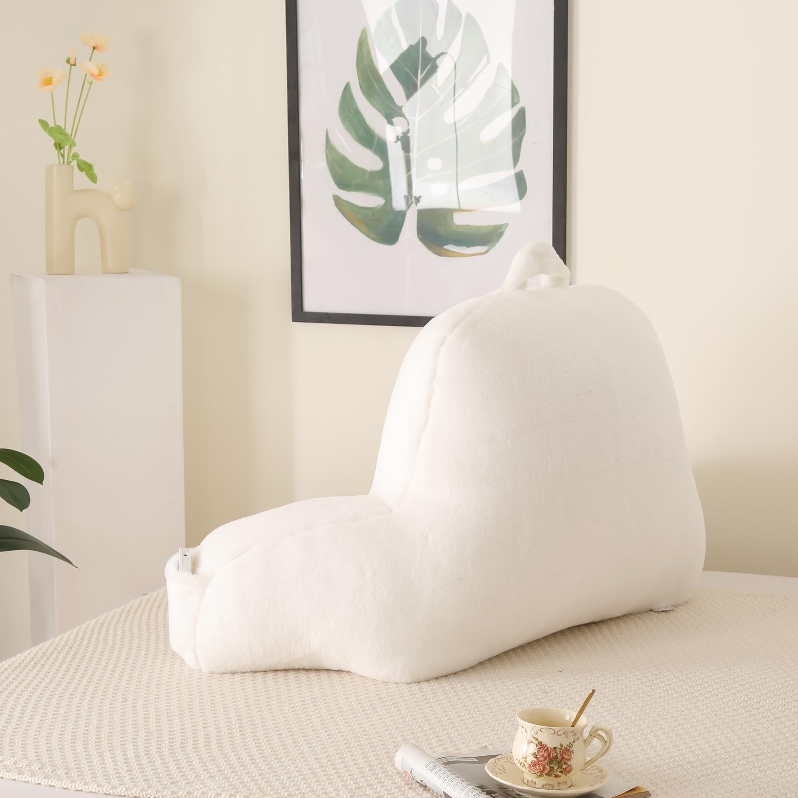 PAJEO dorm study setup with compact supportive back pillow