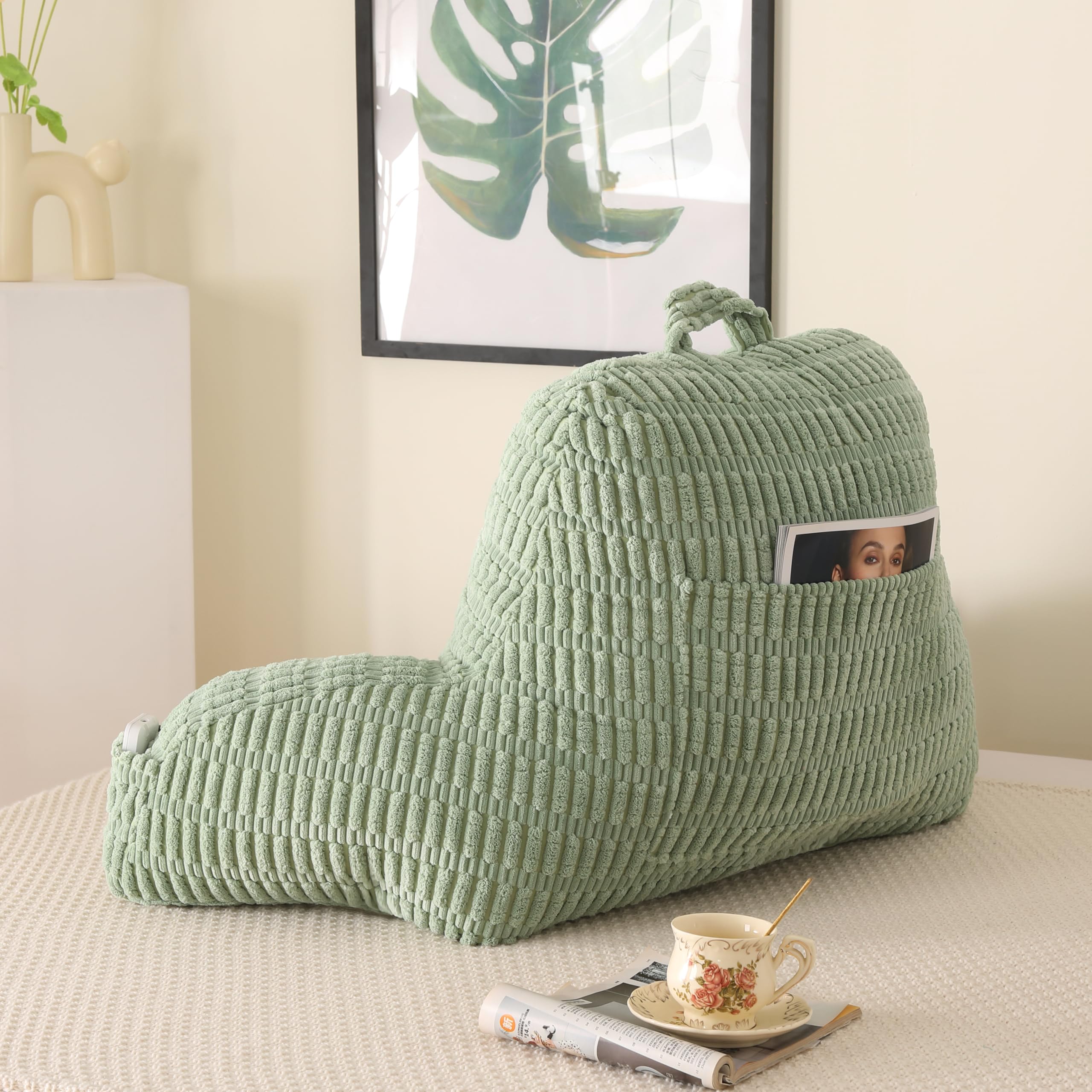 PAJEO Reading Pillow durable construction resists wear