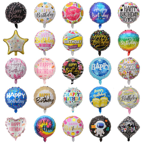 PAKESI 100Pcs Happy Birthday balloons packaging info for easy party setup