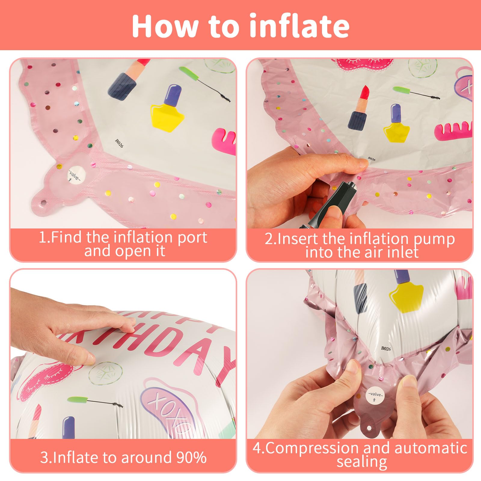 PAKESI balloons come with ribbons for fast decorating