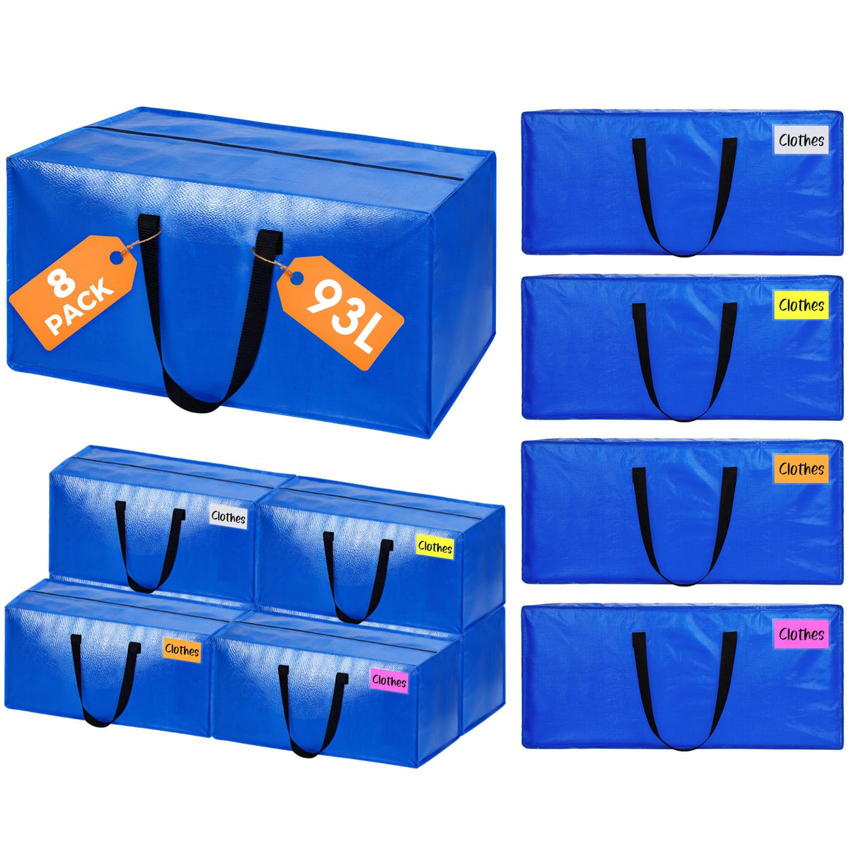 Pakimi extra-large moving bag with open top design for quick packing