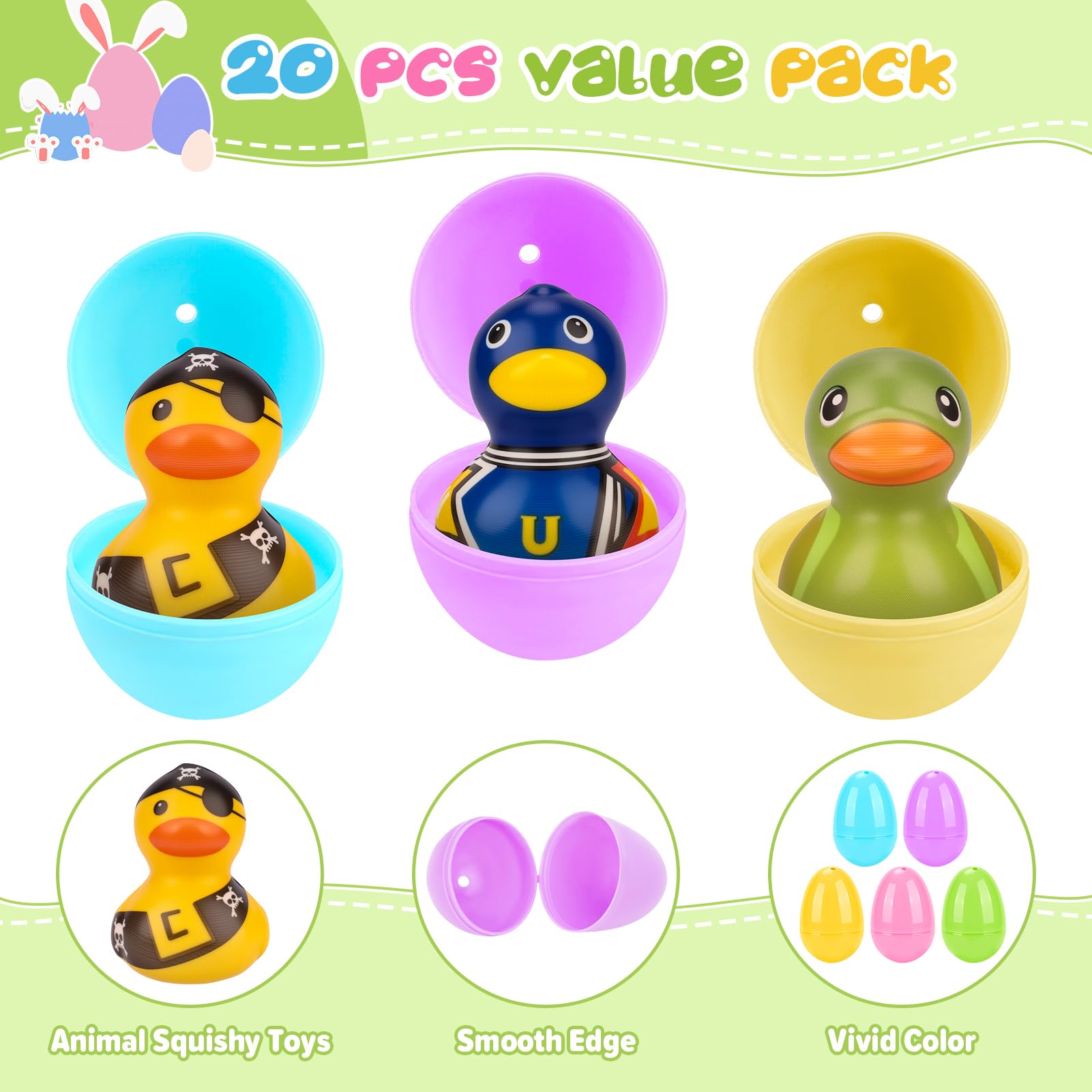 PAKSPAK animal squishy toys duck stimulate imaginative play