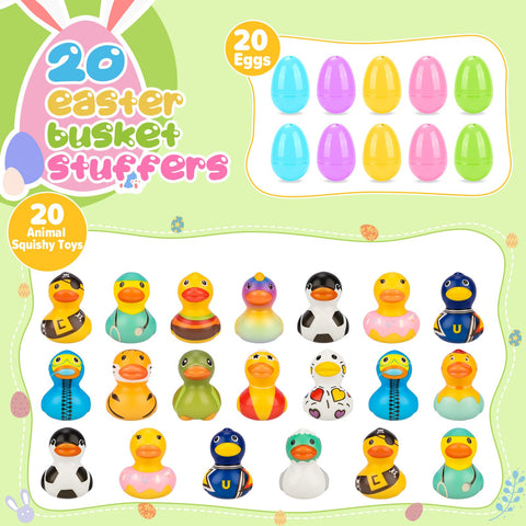 PAKSPAK duck squishy toys inside eggs promote tactile play and classroom rewards