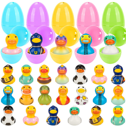 PAKSPAK Easter eggs with inside toys for kids' egg hunts and gifts
