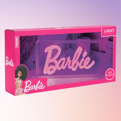 Paladone Barbie LED neon pink sign arrives as a ready-made gift for fans.