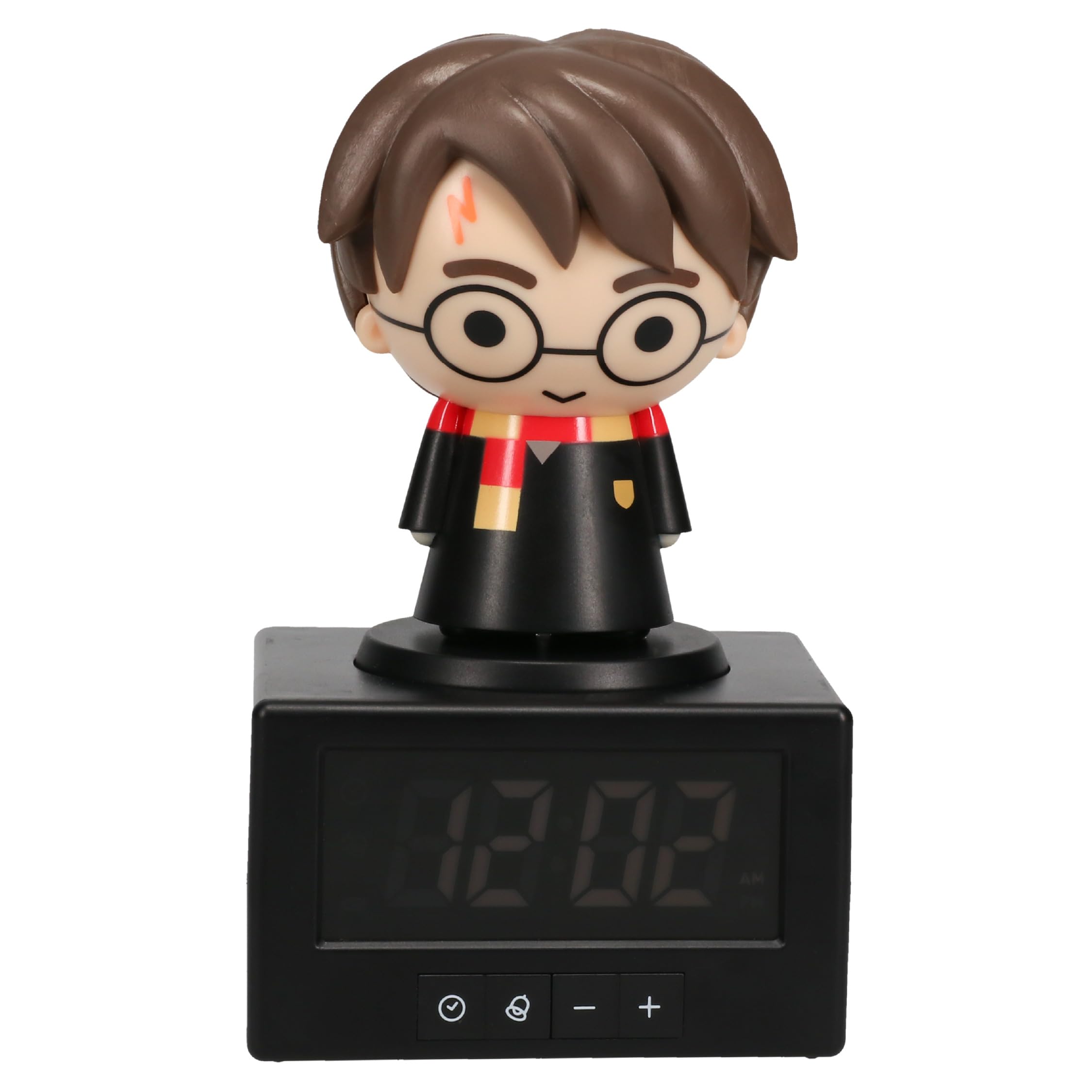 Paladone Harry Potter digital alarm clock displays time clearly for mornings.
