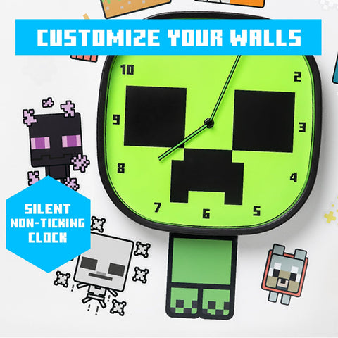 Paladone Minecraft Creeper decals sheet 3, great for kids' rooms or game spaces.