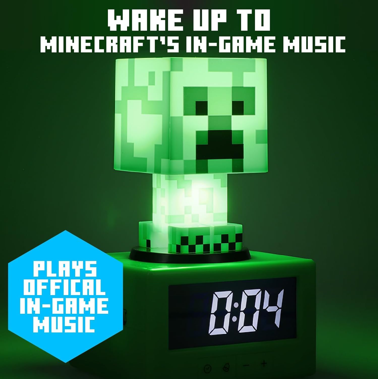 Paladone Minecraft Creeper gaming room decor, perfect for kids and tweens.