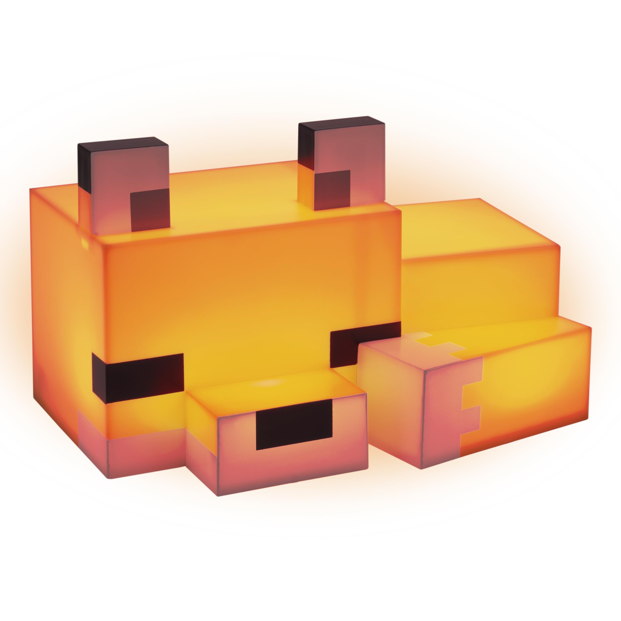 Paladone Minecraft Cute Fox Night Light, desk use in action