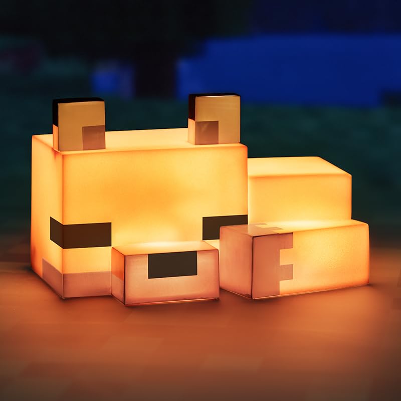Paladone Minecraft Cute Fox Night Light, packaging view, ready as a gift