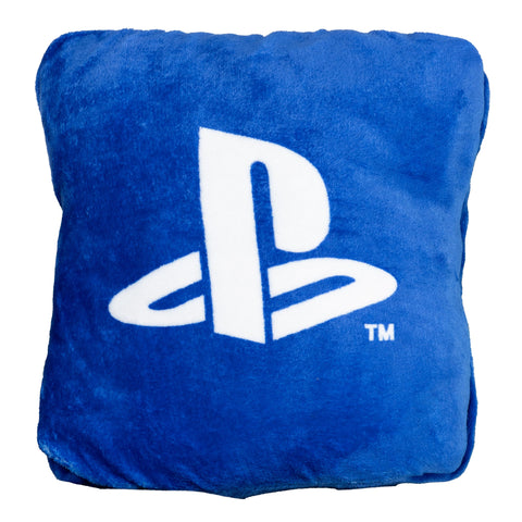 Paladone PlayStation 2-in-1 cushion blanket travel use, easy to carry.
