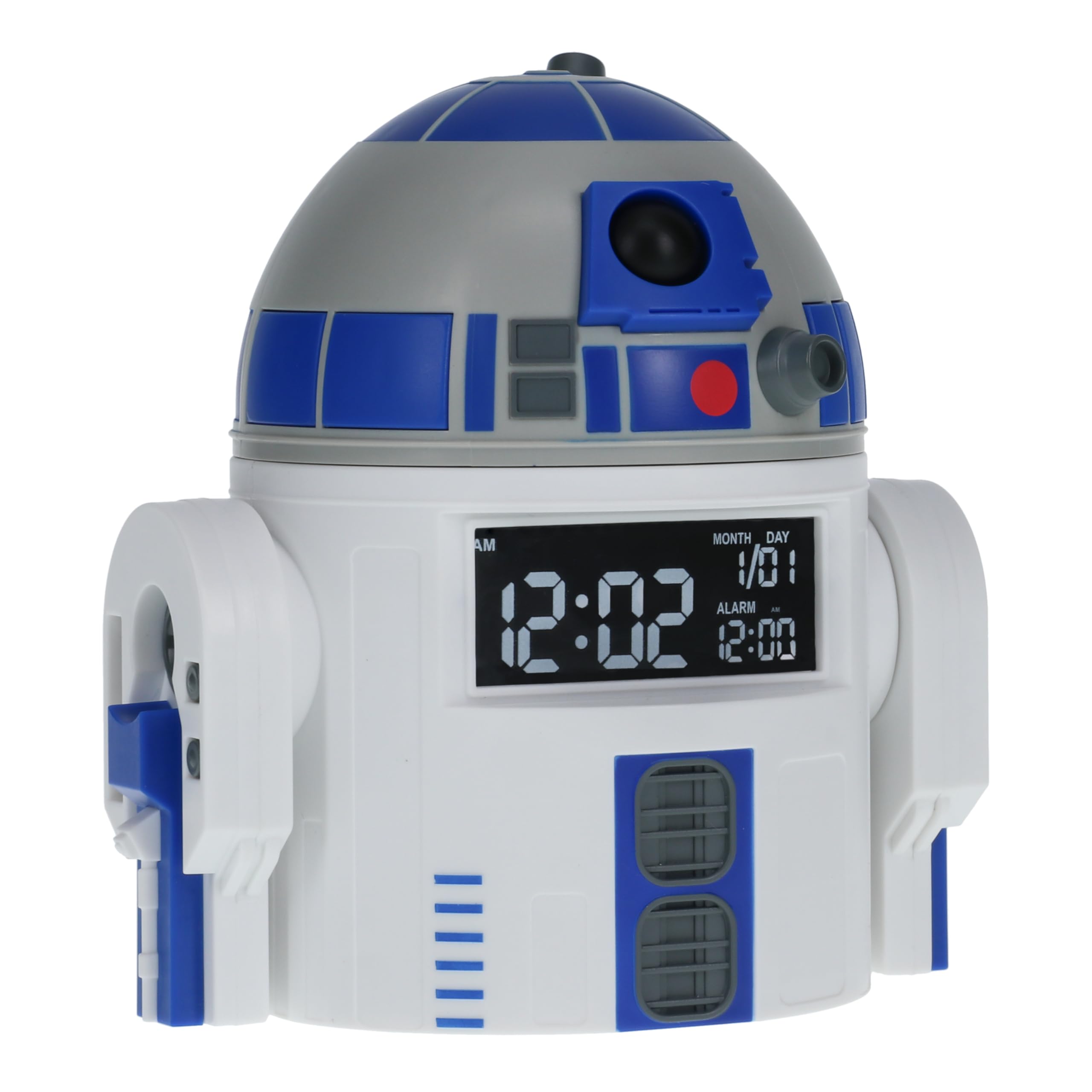 Paladone R2-D2 alarm clock close-up showcasing official sound effects.