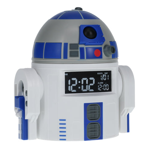 Paladone R2-D2 alarm clock close-up showcasing official sound effects.