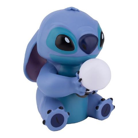 Paladone Stitch Light on a bedside table creates a gentle nighttime glow.