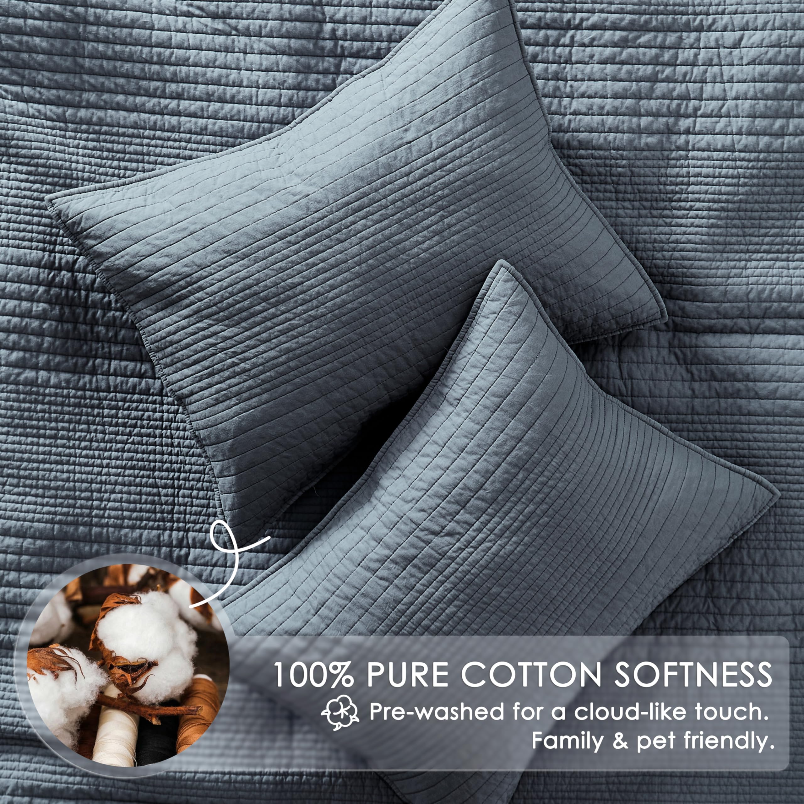 Palassio cotton quilt ideal for year-round use and lightweight warmth.