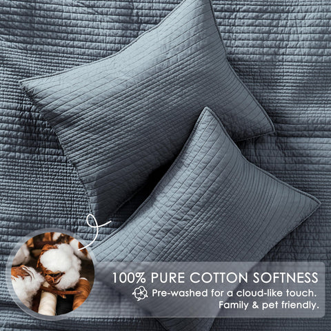 Palassio cotton quilt ideal for year-round use and lightweight warmth.