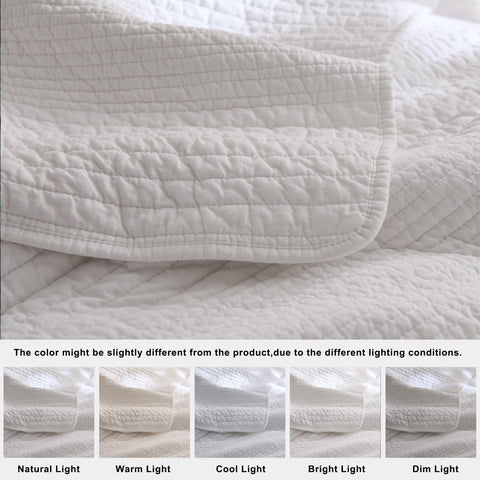 Palassio machine washable cotton bedspread enables easy care
