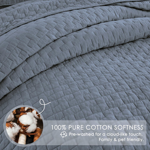 Palassio year-round bedspread adapts from warm spring to cool winter nights.