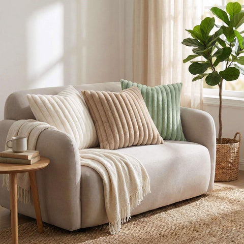 Pallene brown decor pillow cover ideal for living rooms.