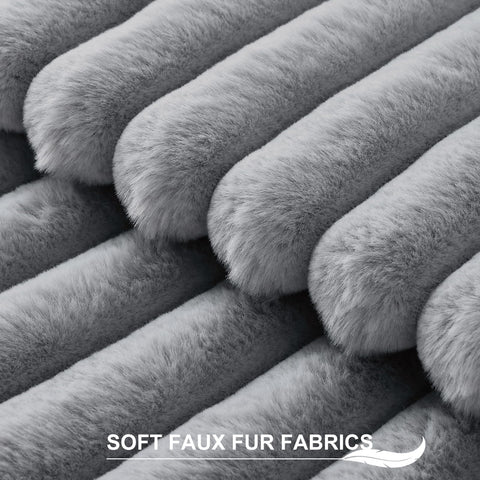 Pallene velvet back pillow cover in gray adds soft texture to couches