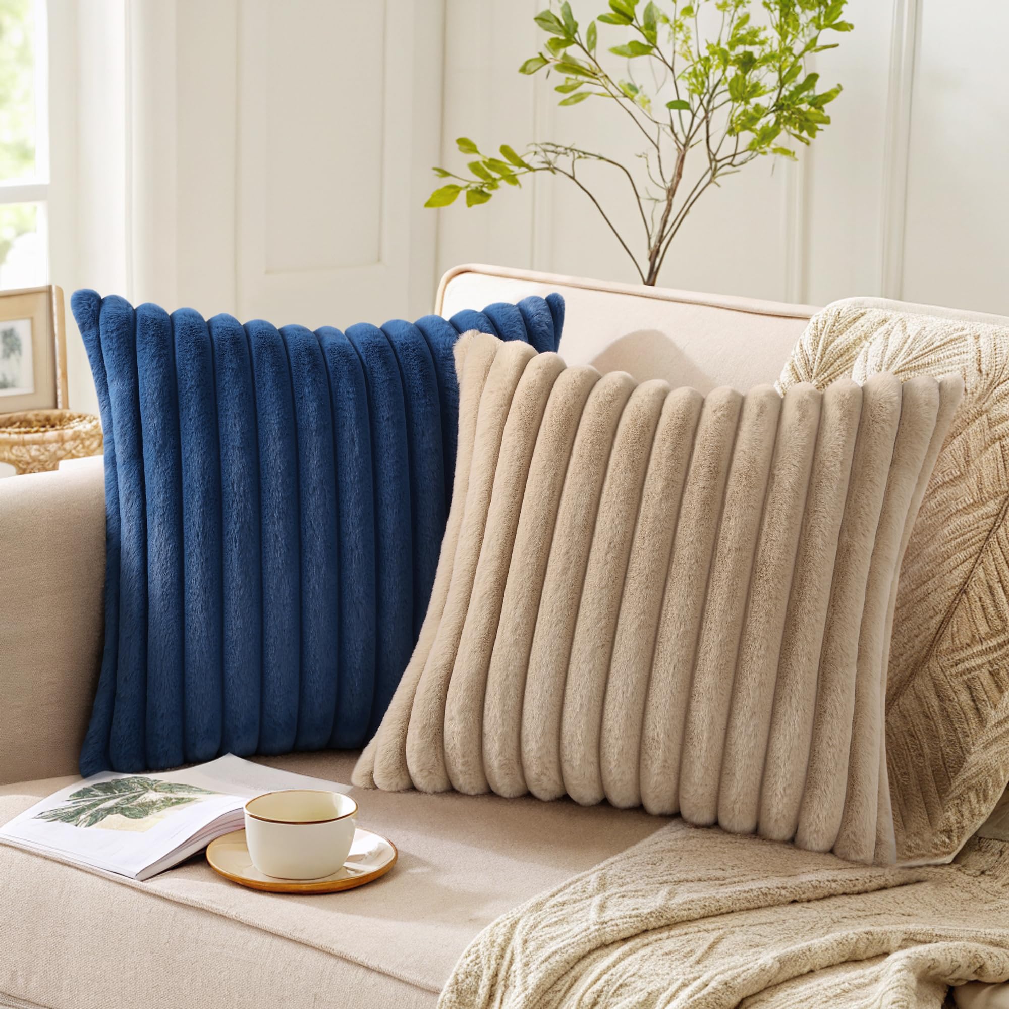 Pallene chic stripe pattern boosts sofa visual appeal.