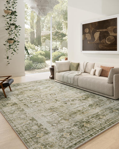 Palohom 8x10 washable rug for living room with easy cleaning and vibrant color.