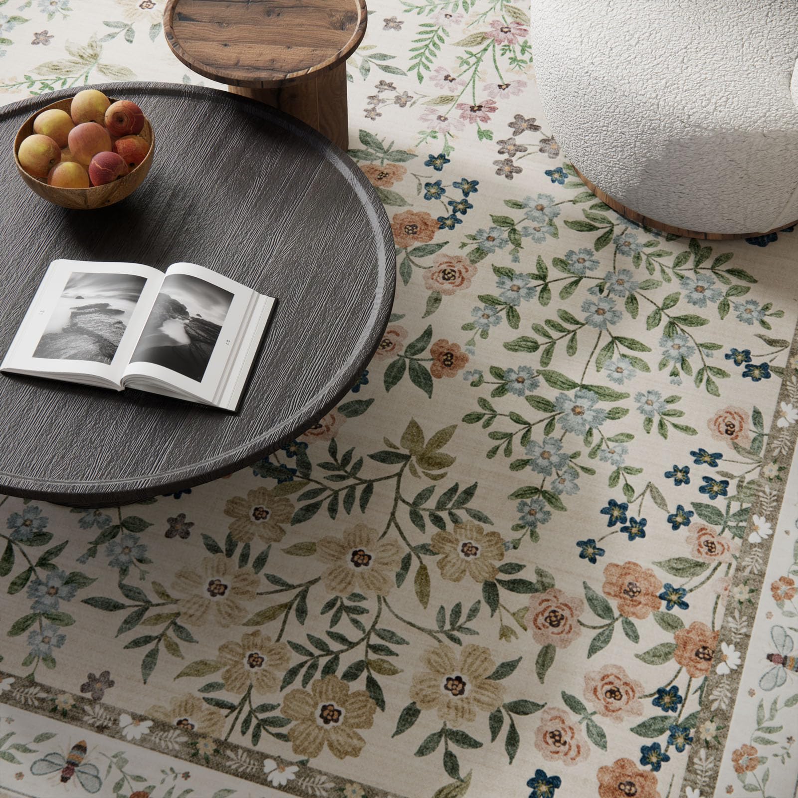 Palohom ultra-soft low-pile rug feels cozy under bare feet.