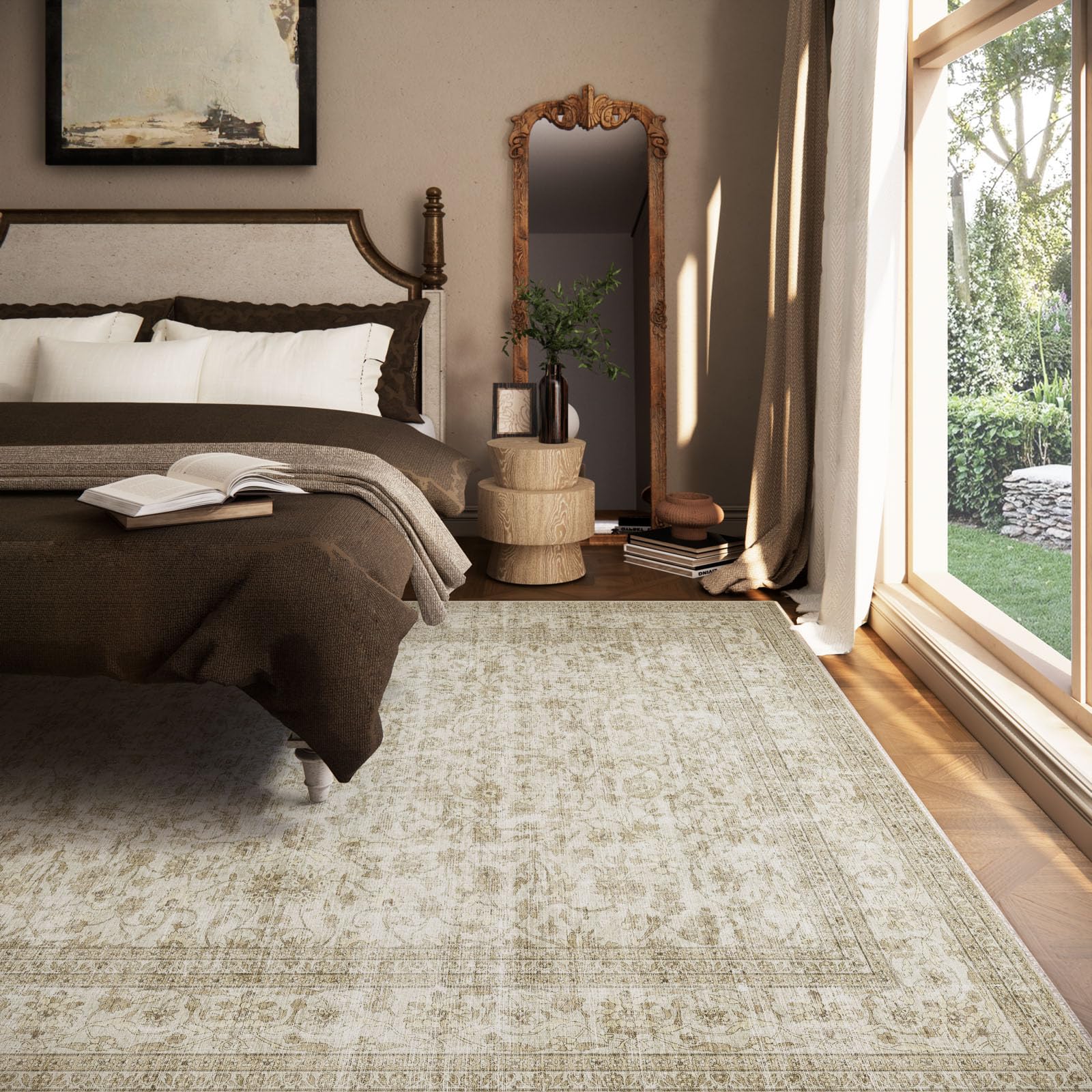 Palohom stain-resistant rug surface stays vibrant and wipe-clean after spills.