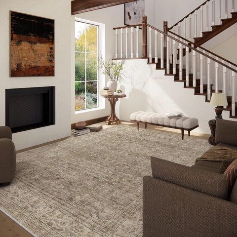 Palohom vintage abstract pattern rug enhances space with timeless style.